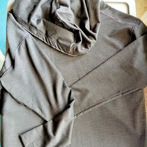 Max studio black hooded sweatshirt tunic style size large NWT